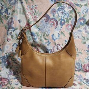 COACH Y2K Vintage Hamilton Hobo Tan Camel Soft Leather Shoulder Bag Purse 10280
